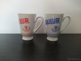 Starožitné porcelánové pohárky, panáky - 3