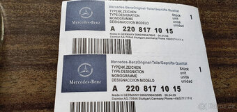 Mercedes středové pokličky do Alu kol - 3