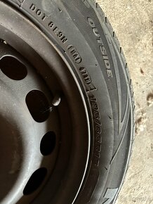 4x Plechove disky + letni pneu 195/65 R15 - 3