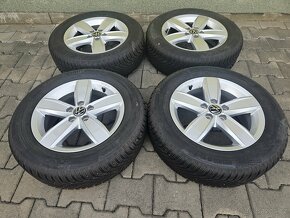 5x100 15 5,5J ET40 orig.VW alu kola vĉ. zim. Continental 7-7 - 3