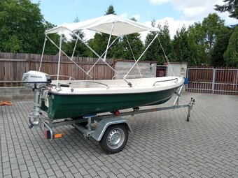 Loď s motorem 5hp + vlek - 3