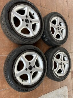 4x alu disky 4x108 R14, letní pneu - 3