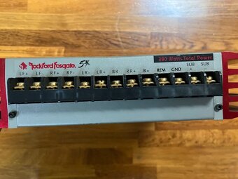 Rockford Fosgate 5.3X , PĚTI KANÁLOVÝ zesilovač , 390 W RMS - 3