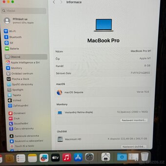 APPLE MACBOOK PRO 13” M1/8GB RAM/256GB,BATERIE 100% - 3