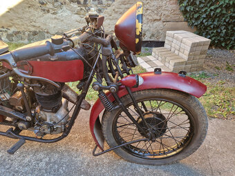 Předválečný belgický motocykl FN M67 B 500 OHV 1928 + papíry - 3