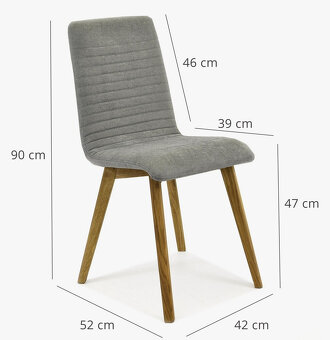 Židle do kuchyně AROSA-LARA (4šedá;2tyrkysová) - 3