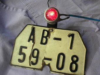 JAWA předválečná všechny modely zadní světlo plechové - 3