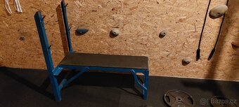 Bench-press lavice, osa, kotouče - 3