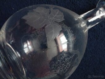 Staré sklo- karfa, misky, sklenice... - 3