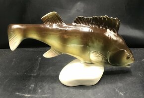 Royal Dux, ryba, porcelán - 3