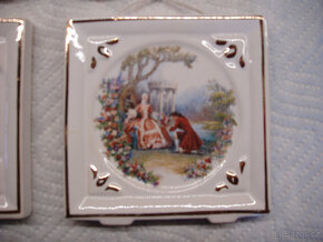 Starožitné porcelánové obrázky - 3 ks - 3