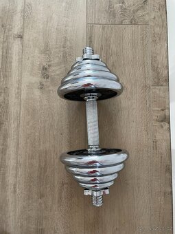 Nakládací činka - chrom, 14kg - 3