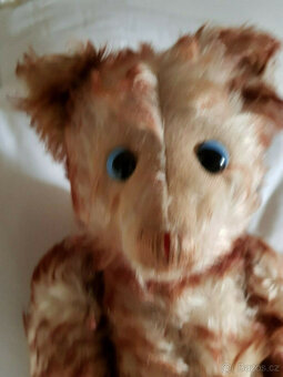 Vzácný medvídek Steiff, Petsy 50cm, modrý, s mhouřícíma očim - 3