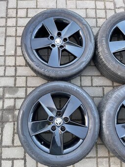 ORIGINÁL Alu Škoda ILIAS R16, 5x112 - TOP STAV, LETNÍ - 3