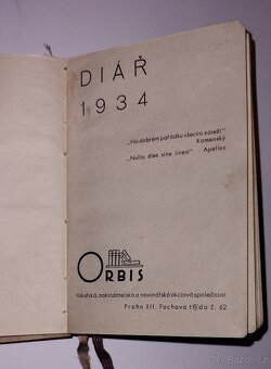 Diář 1934 - 3