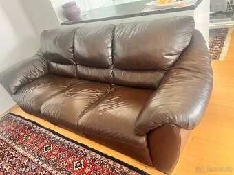 Pohodlná koženková pohovka Italsofa (Natuzzi) – Praha - 3