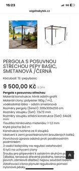 Pergola, altán, s posuvnou střechou - 3