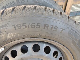 4ks plech.disků na Škoda Octavia 2+zimní pneu 195/65/15 - 3
