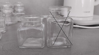 NÁDOBY NA KOŘENÍ/KOŘENKY SKLO - 3