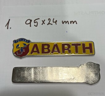 Fiat Abarth štítky - 3