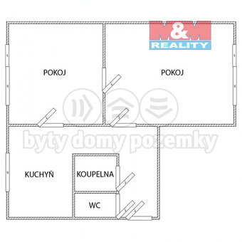 Prodej bytu 2+1, 54 m², Česká Třebová, ul. Tykačova - 3
