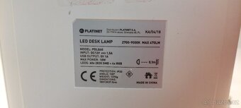 LED RGB Dotyková stmívatelná stolní lampa LED/18W/230V + USB - 3