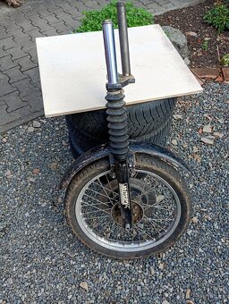 Mz 150 přední teleskopická vidlice+kolo - 3
