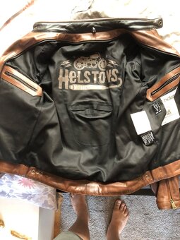 Kožená bunda na moto Helstons SLEVA - 3