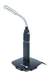 USB ventilátor s led lampičkou + hub 4x USB 2.0 - NOVÝ - 3
