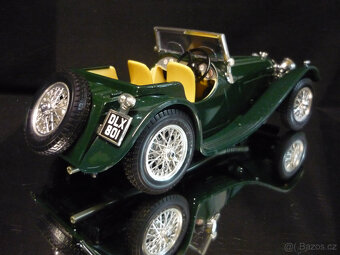 Jaguar SS100 1937 zelený Bburago 1/18 - 3