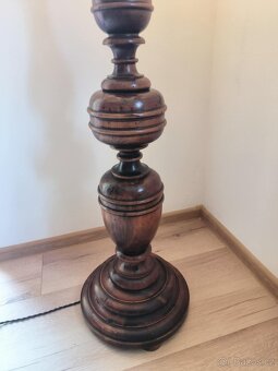 Dřevěná stojací lampa - 3