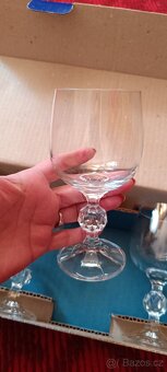 Sada 6 broušených sklenic na víno - 3