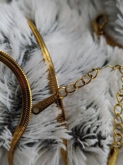 Souprava ocel pozlacená - 3