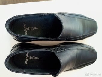 Pánské kožené polobotky 44 - 3