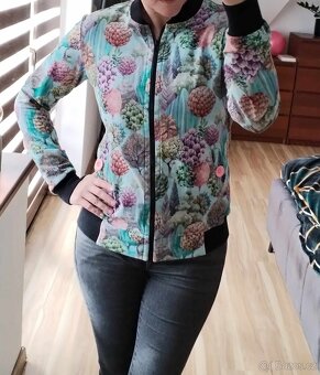 Mikina bomber Atom Rat Tyrkys Berry S/M - 3