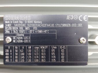 Přírubový elektromotor 1,5kW; 970ot. - 3