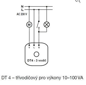 Doběhový spínač DT4-3vodičový - 3