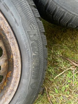 Plechové disky 5x100 r15 + zimní pneu - 3
