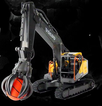 Rc bagr DoubleE Volvo lopata bouraci kladivo drapak - 3