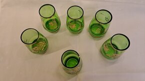 RETRO ŠTAMPRLATA ZELENÁ ZLACENÁ PANÁKY - 3