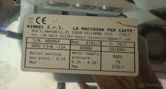 Pákový kávovar Kinkel AT01/2 Professional Espresso Machine - 3