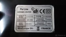 Nový, keramický topidlo - fukač 900W/1800W s termostatem. - 3