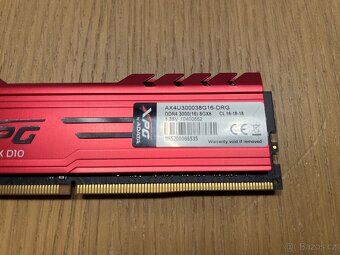 ADATA XPG Gammix D10 RED - 16GB DDR4 3000 MHz (2x 8GB) - 3