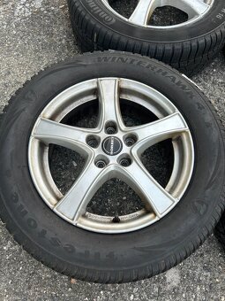 Alu kola Borbet R16 5x112 VW,Škoda + zimní pneu 215/60/16 - 3