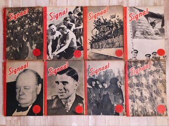Německé časopisy Signal originál Wehrmacht WH Waffen LW - 3