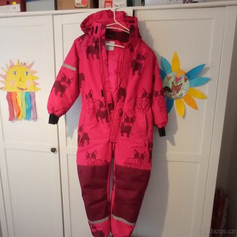 Zimní dětská kombinéza buldoček vel. 122, 6-7 let, Lindex - 3