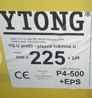 Ytong U profil  225 YQ - 3