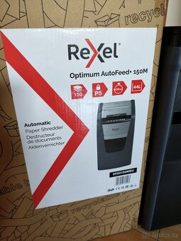 Skartovačka Rexel Optimum AutoFeed+ 150M (automatické podává - 3