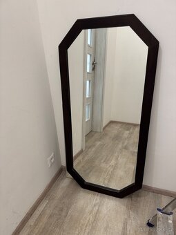Zrcadlo 120x60, dřevěný rám - 3