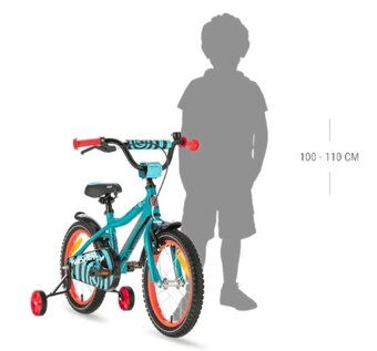 Dětské kolo KELLYS WASPER 16" - Teal, 10" (100-110 cm) - 3